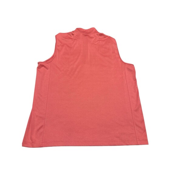 Vineyard Vines Vest Mens Large Red Performance Sleeveless Pullover Quarter Zip - Picture 4 of 4
